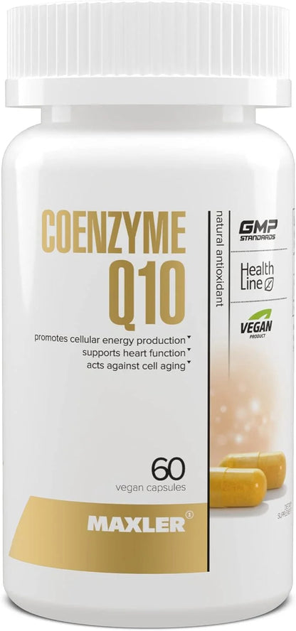 Maxler Coenzyme Q10 (Ubiquinone) Antioxidant Supplement 100 mg Q-10 per 60 Vegan CoQ10 Capsules