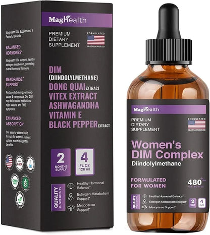 DIM Supplement | with Ashwagandha, Dong Quai, Vitex Extracts, 200mg Diindolylmethane - Hormone Balance, Menopause Suppleme...