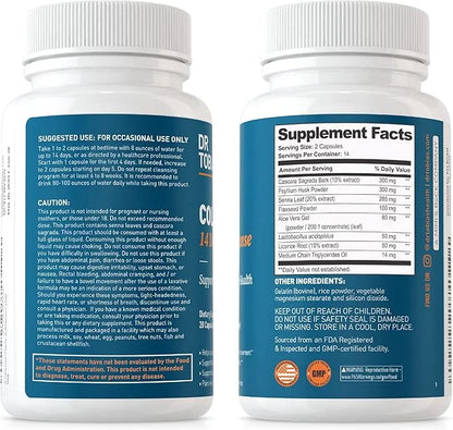 Dr. Tobias Colon 14 Day Cleanse, 2 Bottles 28 Capsules (1-2 Daily)