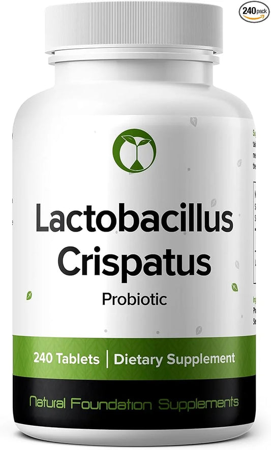 Lactobacillus Crispatus Probiotic Supplement 240 Tablets 3 Billion CFU Probiotics for Women Supports Vaginal Digestive & G...