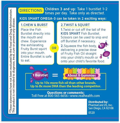 Real Health Bioglan Kids Smart Omega 3 Fish 30 Chewable 3)