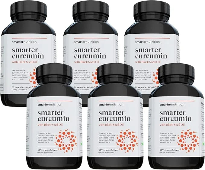 Smarter Nutrition Curcumin Softgels 95% Tetrahydrocurcuminoids (60 Count 6)