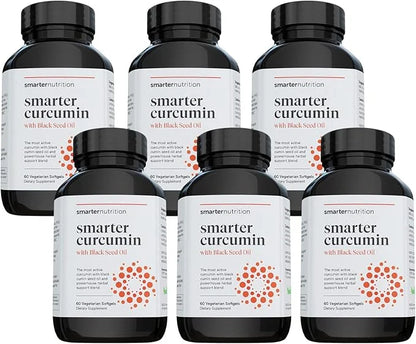 Smarter Nutrition Curcumin Softgels 95% Tetrahydrocurcuminoids (60 Count 6)