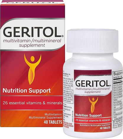 Geritol, Multivitamin Supplement, Contains B-Vitamins, Antioxidants, 26 Essential 40 Tablets