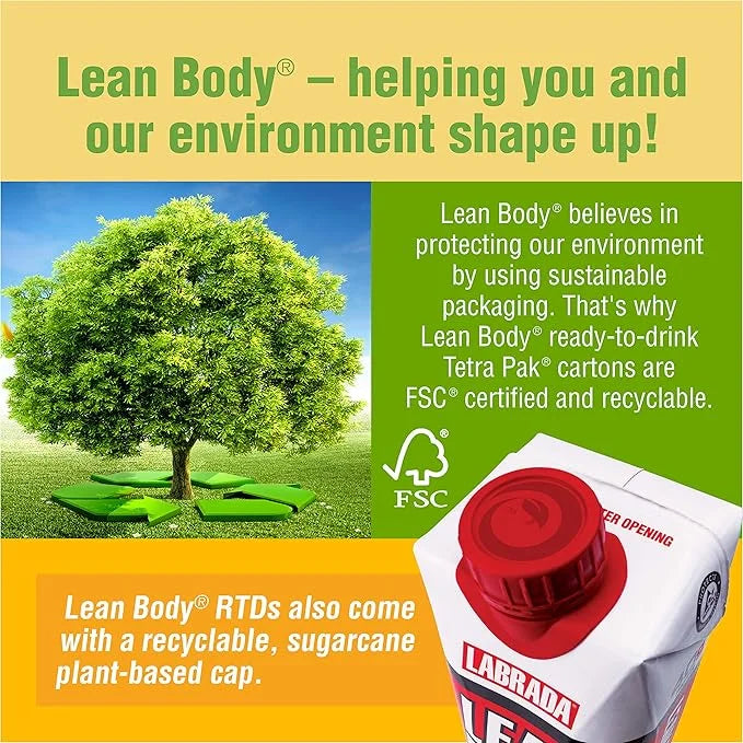 Lean Body Ready-to-Drink Vanilla Protein Shake, 20g Protein, Whey Blend, 0 Sugar, Gluten Free, 22 Vitamins & Minerals, (Re...