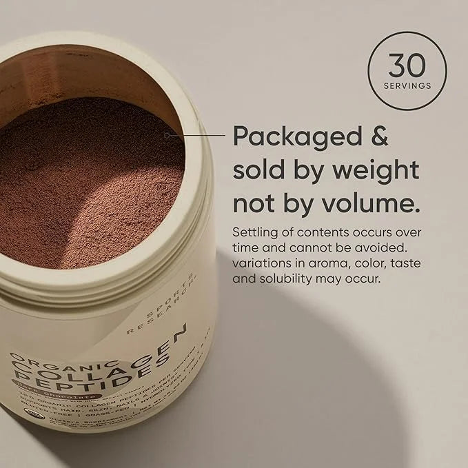 Sports Research® Organic Collagen Powder 30 Servings