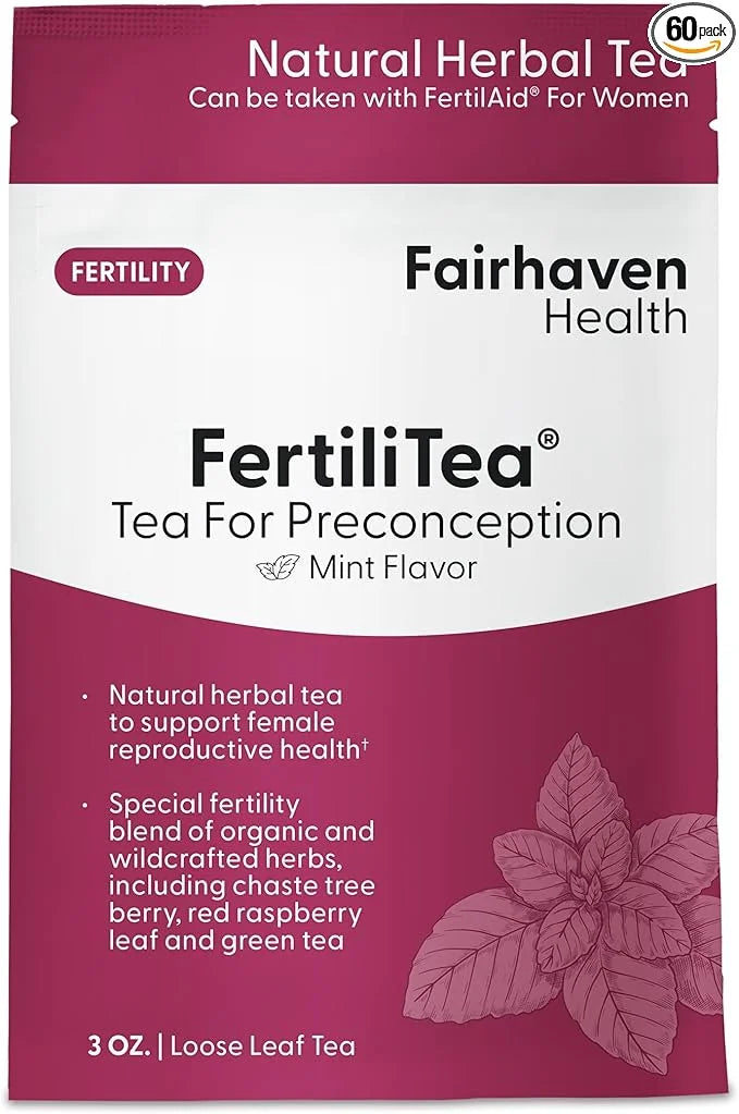 Fairhaven Health FertiliTea | Organic Fertility Tea for Women to Support Reproductive Health* | Prenatal Herbal Tea to Sup...