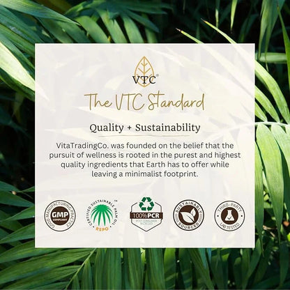 VTC VitaTradingCo. 100% Pure C8 MCT Oil | 3X Distilled Caprylic Acid | Healthy Fat for Clean Energy | Sustainably Sourced ...