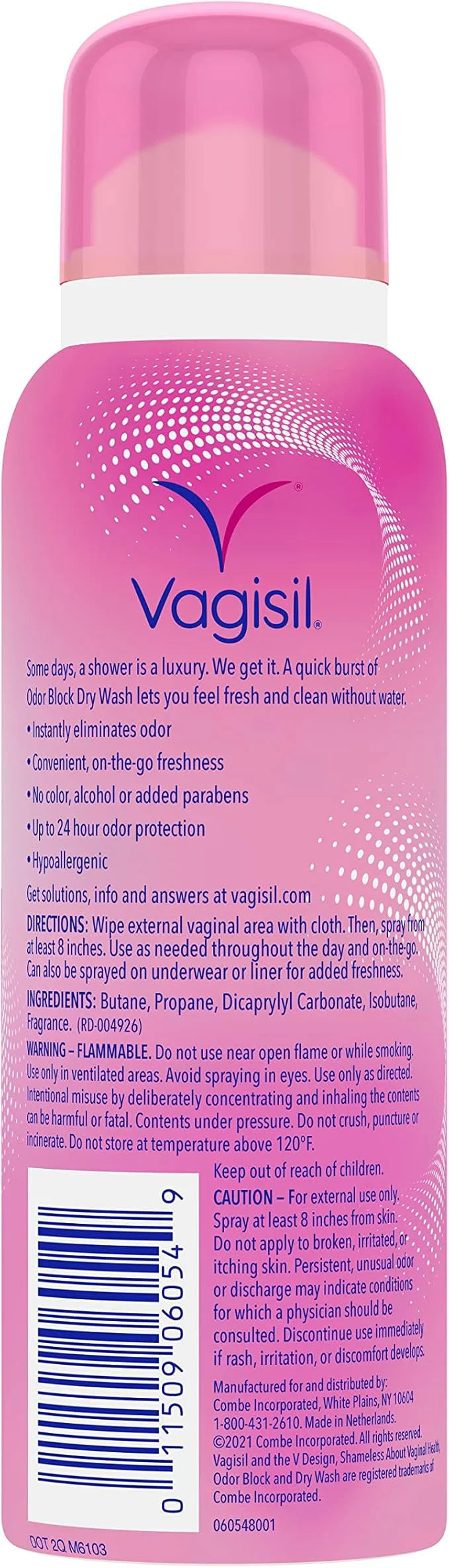 Vagisil Odor Block Dry Wash Spray 2.6 Ounces 1)