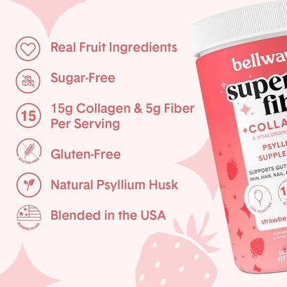 Bellway Super Fiber Powder + Collagen, (11.46 oz) - Product Image