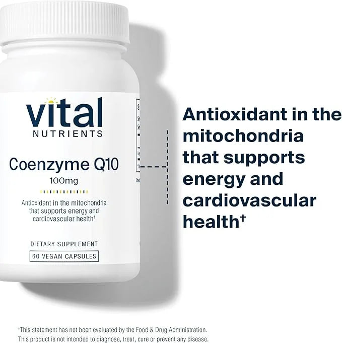 Vital Nutrients CoQ10 100mg Q10 from 60 Capsules