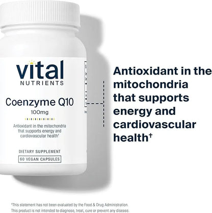 Vital Nutrients CoQ10 100mg Q10 from 60 Capsules