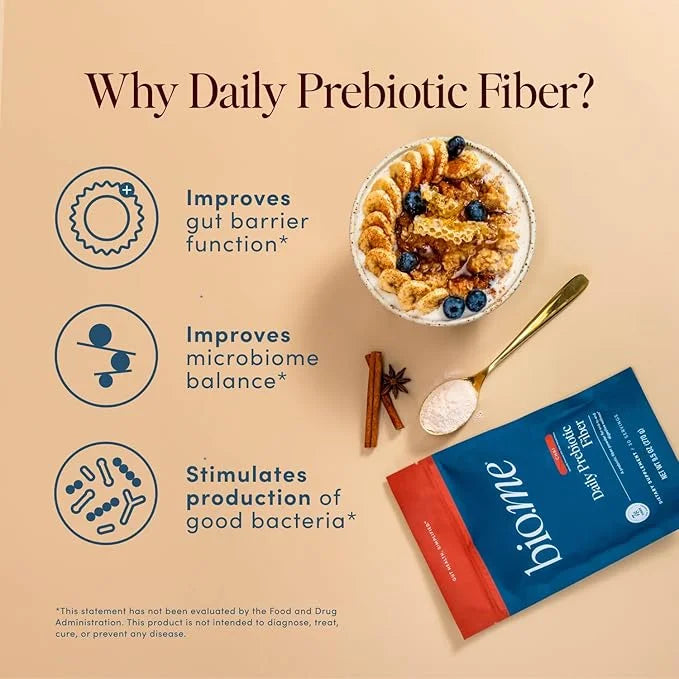 Daily Prebiotic Fiber (Chai) - Fiber Supplement Powder for Digestive Health & Gut Health - Fiber Powder Prebiotics, Non-GM...