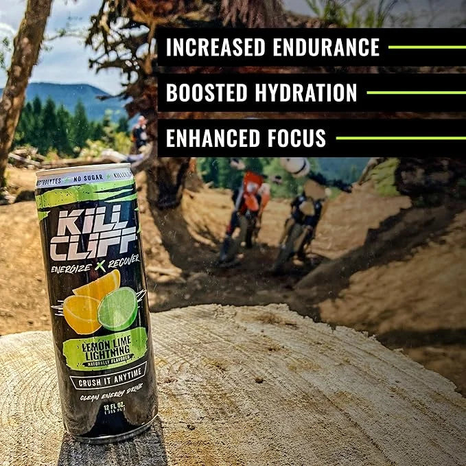 KILL CLIFF Energy & Recovery Drink | Electrolytes & B Vitamins | Natural, Clean Energy Drink | Zero Sugar | Keto | 12 Pack...