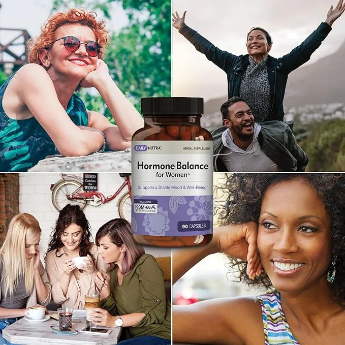 Hormone Balance for Women - Natural Mood Supplement - PMS Relief and Menopause Support | Featuring Clinically Studied KSM-...