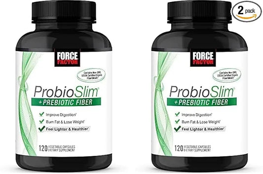 Force Factor ProbioSlim + Prebiotic Fiber 120 Capsules