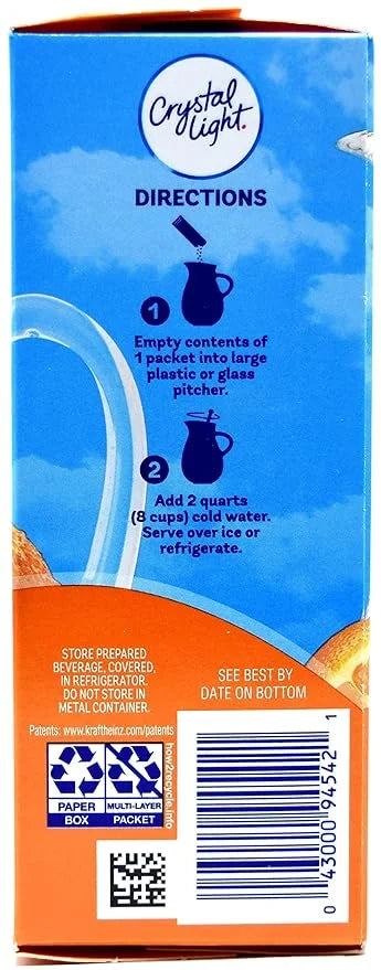 Crystal Light Pitcher Packets, Classic Orange, 2.5 OZ - Product Image