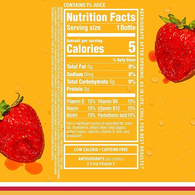 Sparkling Ice, Strawberry Watermelon Sparkling Water, Zero Sugar Flavored Water, with Vitamins and Antioxidants, Low Calor...