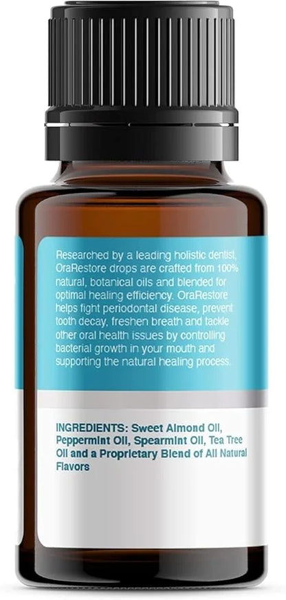 OraRestore Bad Breath Treatment for Adults Halitosis: Dentist Formulated Oral Rinse Concentrate Tooth Oil Liquid Toothpast...