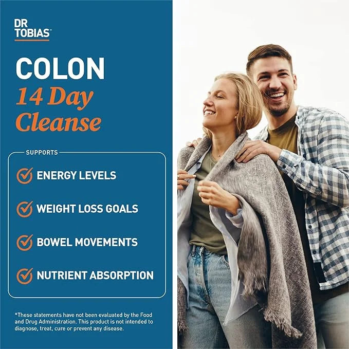 Dr. Tobias Colon 14 Day Cleanse, 2 Bottles 28 Capsules (1-2 Daily)
