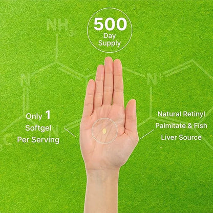 DEAL SUPPLEMENT High Potency Vitamin A 25000 IU, 500 Coconut