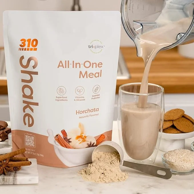 310 Nutrition All-In-One Meal Replacement Shake - Fiber-Rich Vegan Superfood Blend with Natural Sweeteners - Low Carb, Ket...