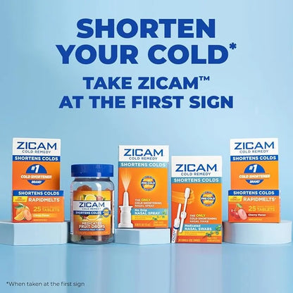 Zicam Cold Remedy Zinc RapidMelts, Elderberry 25 Count