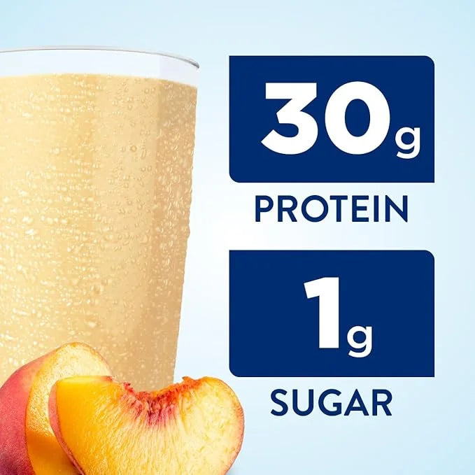 Ensure Max Protein Nutrition Shake Liquid, with 30g of Protein, 1g of Sugar, High Protein Shake, Creamy Peach, 11 fl oz - ...