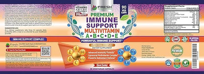 Immune Support Multivitamin for Men and B6, B12 B12 - 90 Vegan