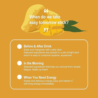Easy Tomorrow Jelly Stick for Better Morning Rescue from Night Out, Party & Increasing Energy for Extra Endurance While Wo...