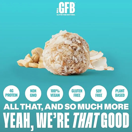 The GFB Coconut Cashew Protein Bites - Gluten Free, Plant Based, Non GMO, Sustainably Made – Ridiculously Tasty, Healthy, ...