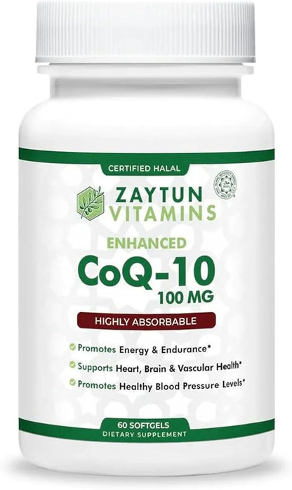 Zaytun CoQ10 Highly Absorbable, Heart Health 60 Mini