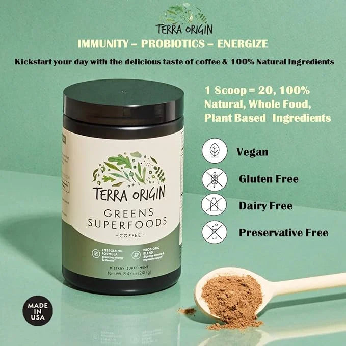 Greens Powder Immune Defense and Digestive Support 30 Serving