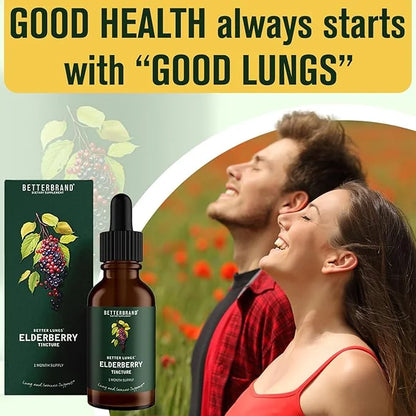 Betterbrand BetterLungs Elderberry Tincture Dietary Supplement (30 Day)