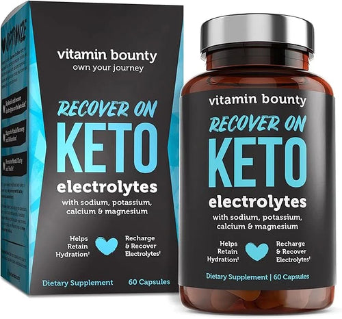 Vitamin Bounty Recover On Keto Electrolytes - Keto Supplements, Keto Electrolytes Pills, Electrolyte Supplement, Keto Vita...