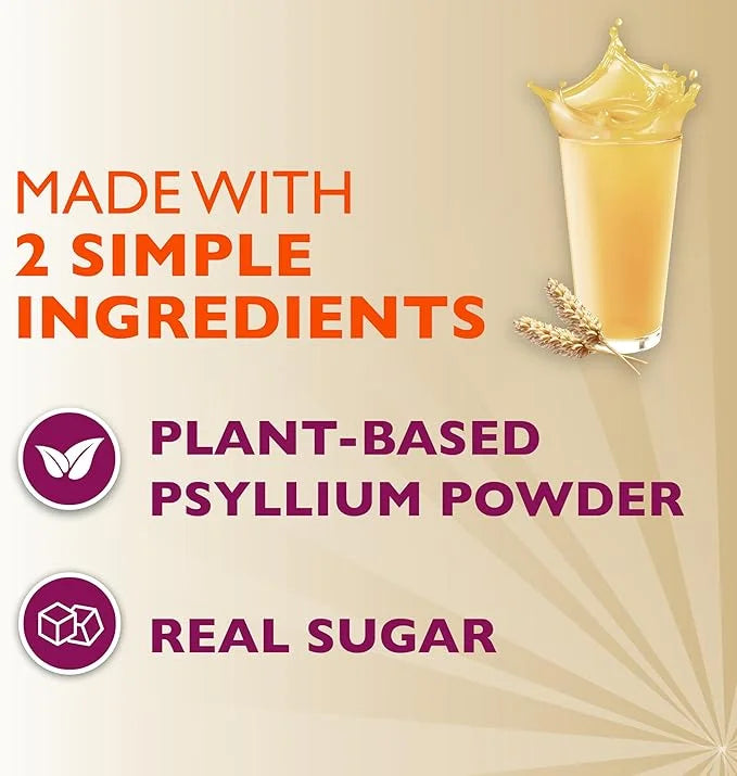 Metamucil, Daily Psyllium Husk Powder Supplement 4-in-1 Fiber 114 Servings