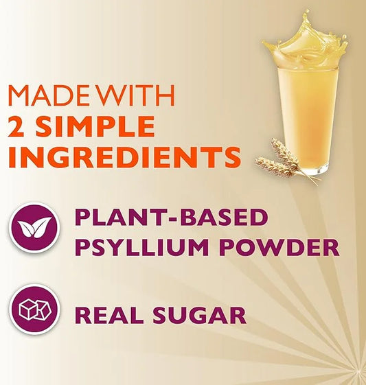 Metamucil, Daily Psyllium Husk Powder Supplement 4-in-1 Fiber 114 Servings