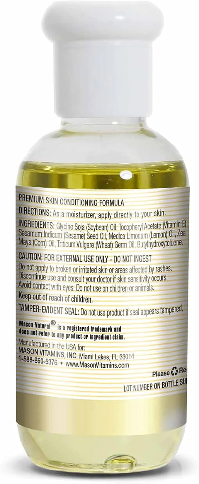 MASON NATURAL Vitamin E Oil, 30000 2.5 Fl