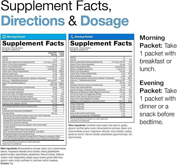 VitaMedica Men’s Multivitamin with Prostate Health Support Omega3s and 30 Easy