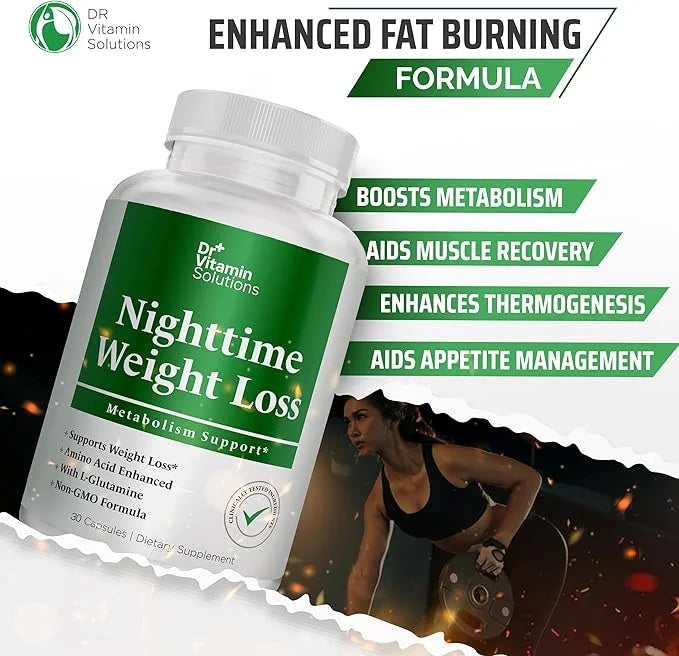 DR. Vitamin Nighttime Fat Burner Supplements - Appetite Suppressants for Weight Loss - Night-Time Fat Burner for Women and...