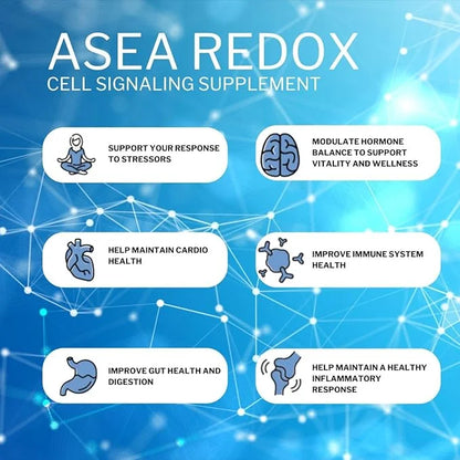 ASEA Redox Cell Signaling Supplement - Cellular Energy & Heart Supplements for Men and Women - Hormonal Balance & Energy B...