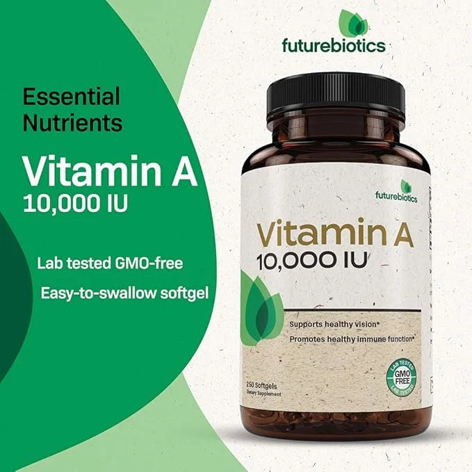Futurebiotics Vitamin A 10,000 IU Premium 250 Softgels