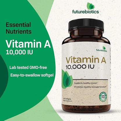 Futurebiotics Vitamin A 10,000 IU Premium 250 Softgels