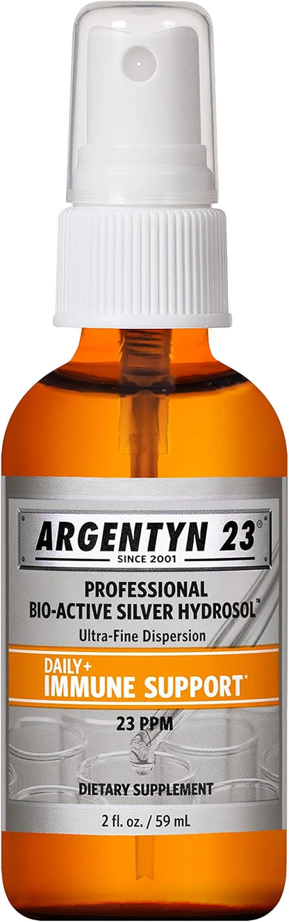 Argentyn 23 Professional Bio-Active Silver Hydrosol for Immune Support, Colloidal Silver, 23ppm, 2oz (59mL) Fine Mist Spra...