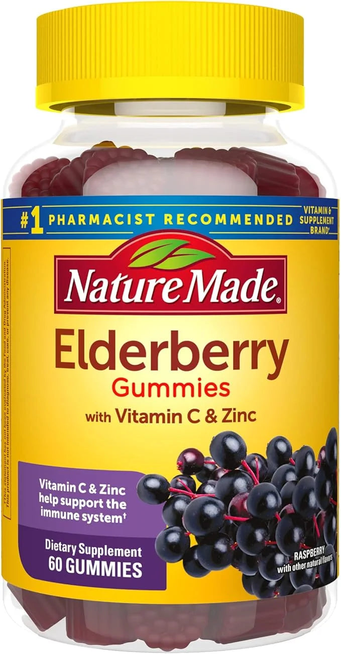 Nature Made Elderberry with Vitamin C 60 Elderberry 30 Day