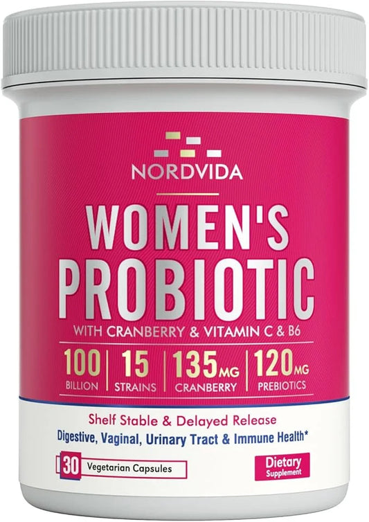 Women's Probiotic, 100 Billion & 15 B6 for 30 Capsules