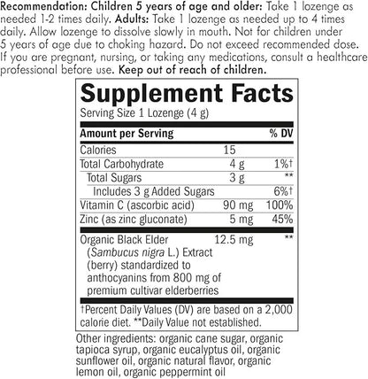 Nature’s Way Sambucus Zinc Lozenges 24 Lozenges