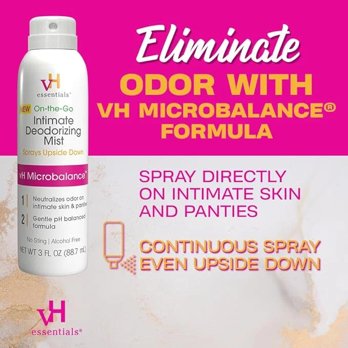 vH essentials Feminine Spray, Intimate Deodorizing 3 floz.
