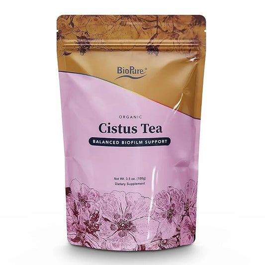 BioPure Cistus Loose Tea – Wildcrafted Cistus Incanus & Cistus Albidus Rich in Antioxidants, Polyphenols & Bioflavonoids g...