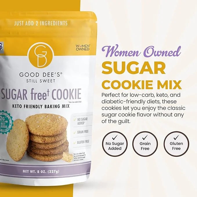 Good Dees Low Carb Baking Mix, Sugar Cookie Mix, Keto Baking Mix, No Sugar Added, Dairy-Free, Gluten Free, Soy-Free, Diabe...